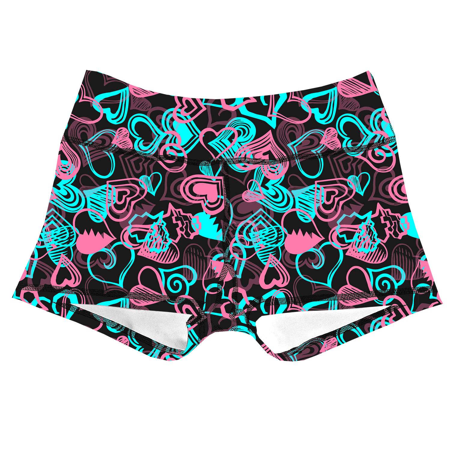 Performance Booty Shorts  - Candy Hearts Secondary image
