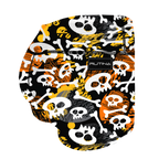 Performance Booty Shorts - Candy Corn Crossbones