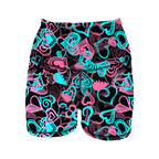 HR Performance Booty Shorts - Candy Hearts