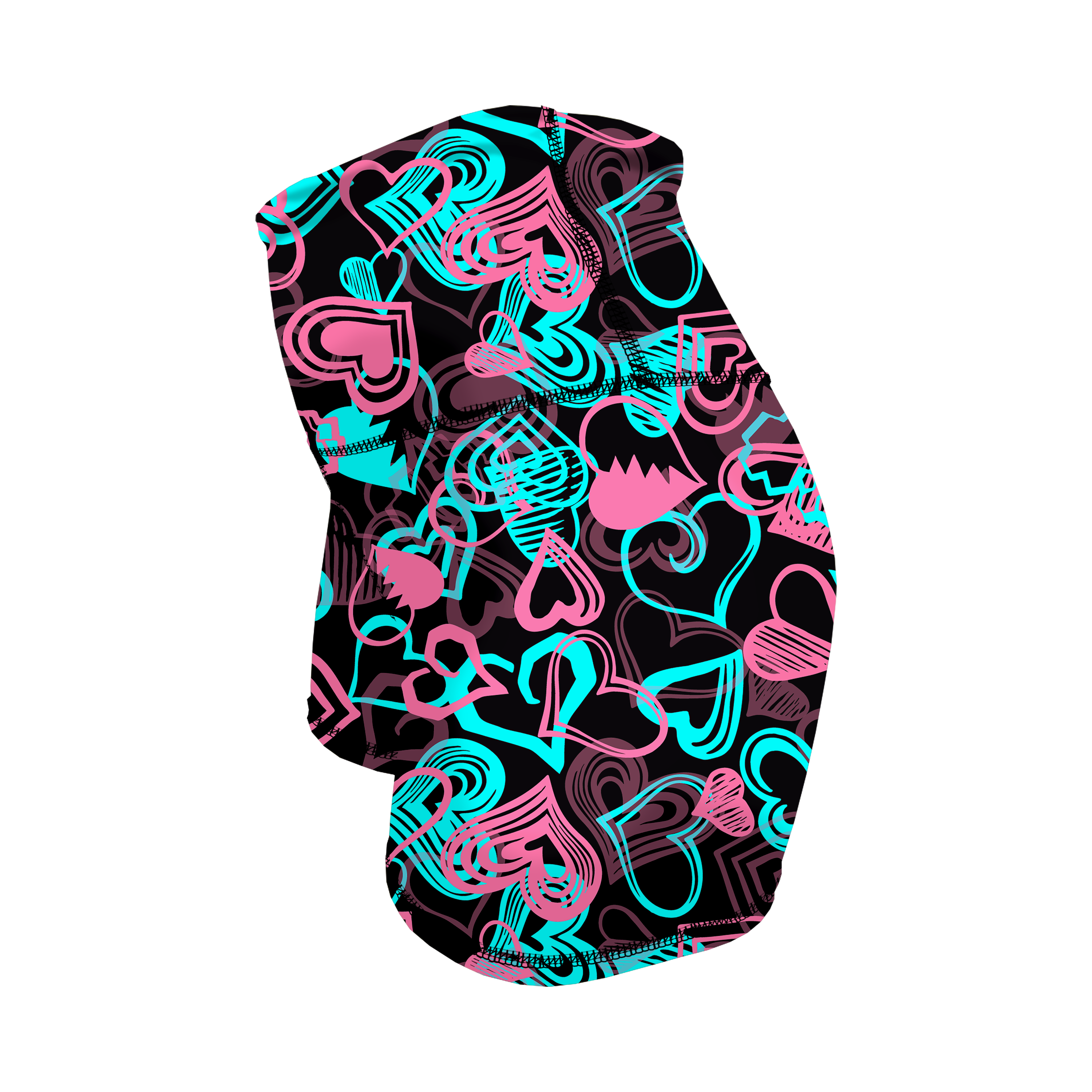 HR Performance Booty Shorts - Candy Hearts