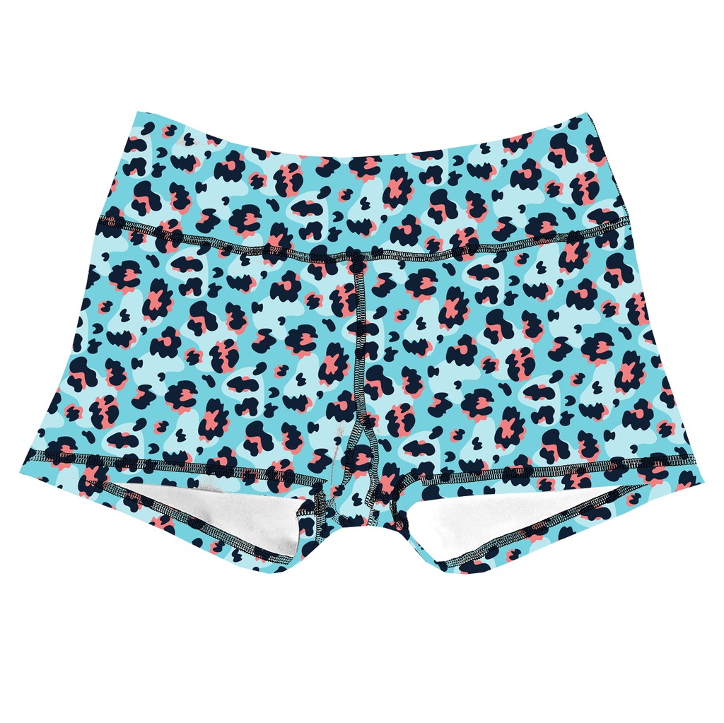 Performance Booty Shorts - Cotton Candy Cheetah
