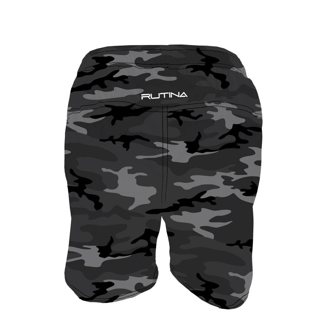 Men's Training Shorts - Charcoal Camo