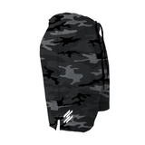 Men's Training Shorts - Charcoal Camo