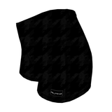 Performance Booty Shorts - Charcoal Houndstooth