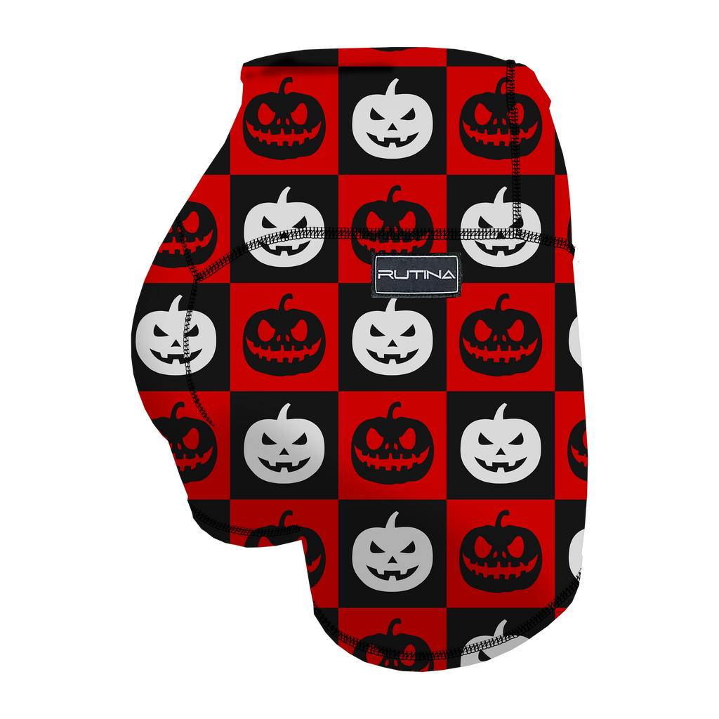 HR Performance Booty Shorts - Checkered Pumpkins