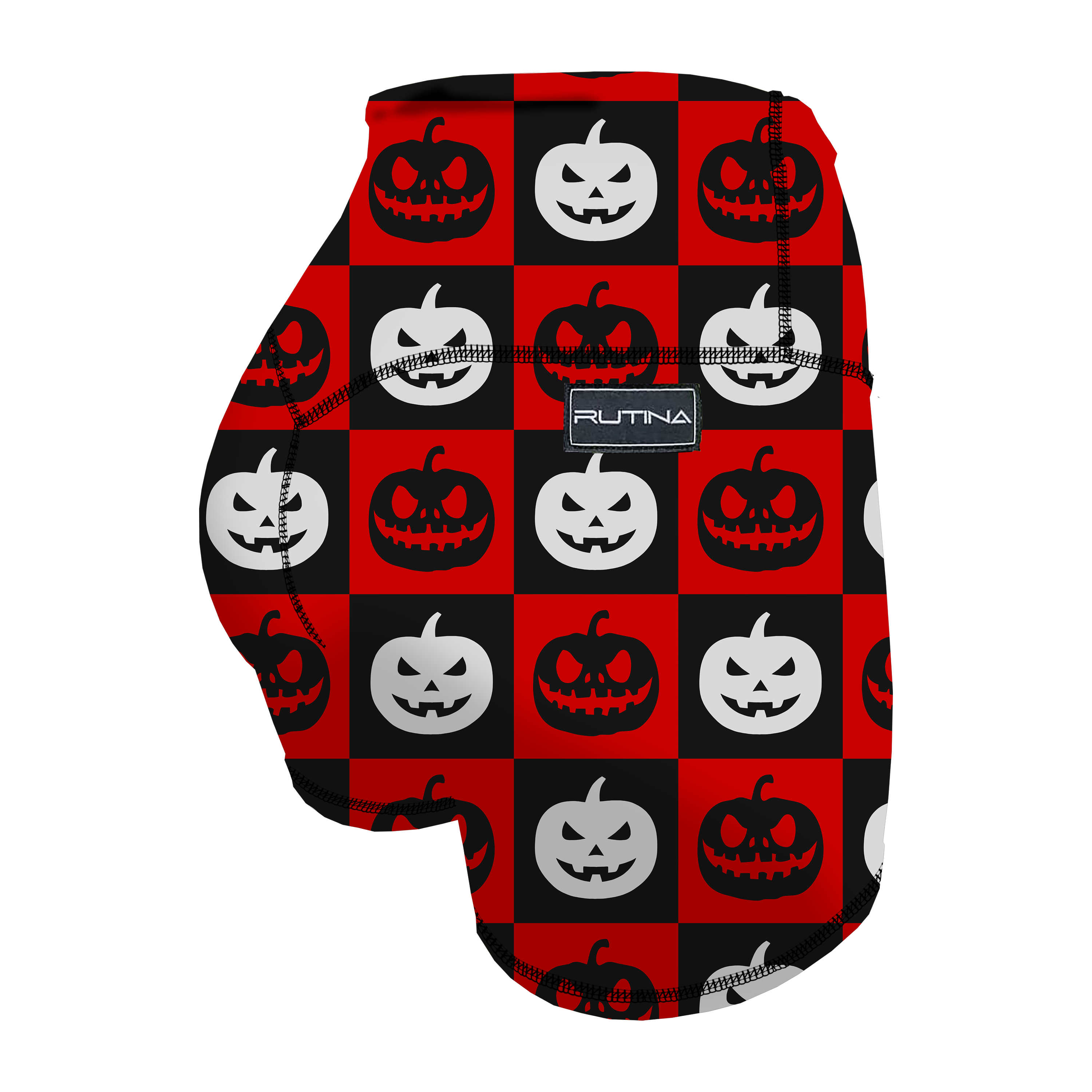 HR Performance Booty Shorts - Checkered Pumpkins