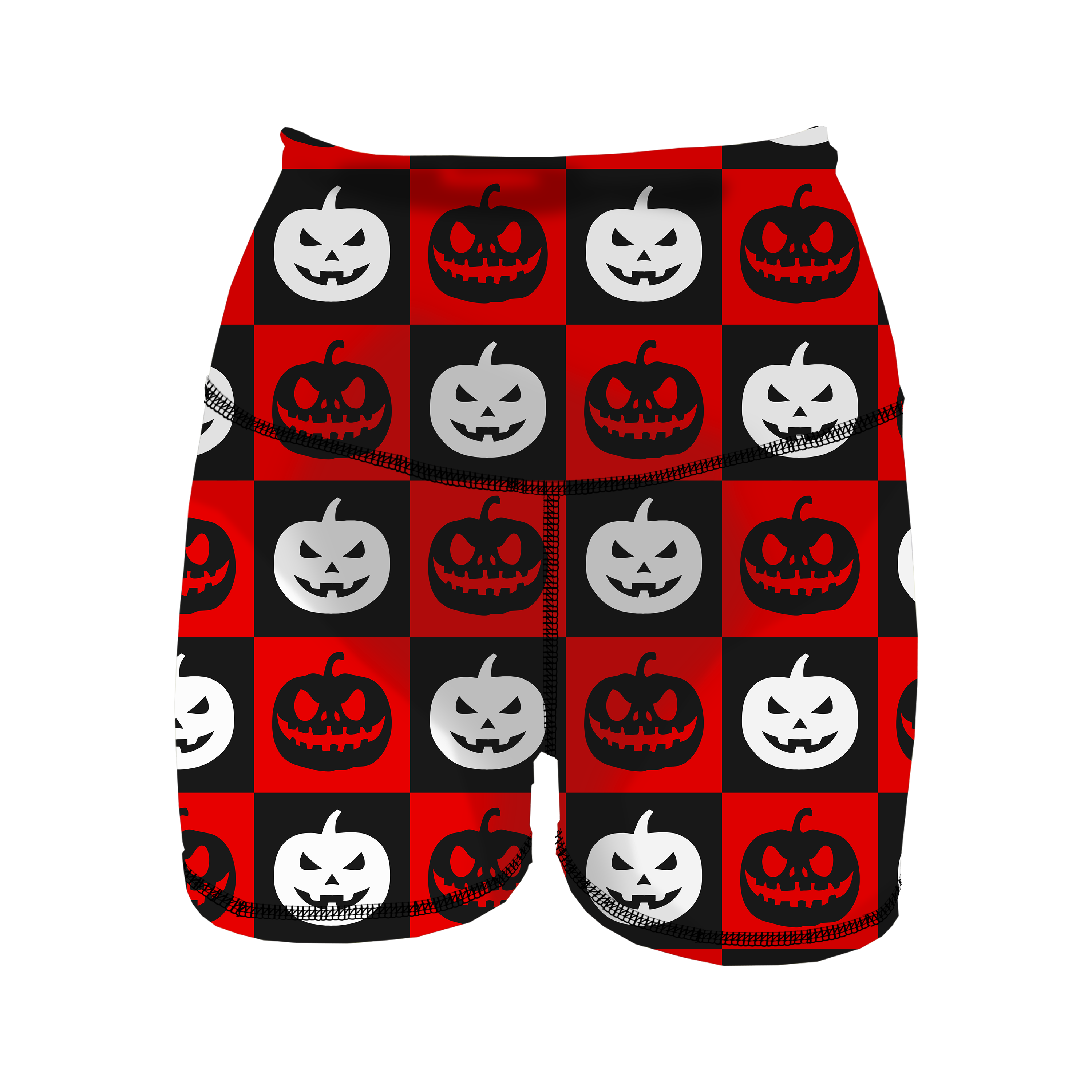 HR Performance Booty Shorts - Checkered Pumpkins Secondary image