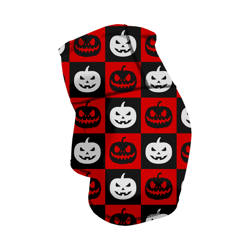HR Performance Booty Shorts - Checkered Pumpkins