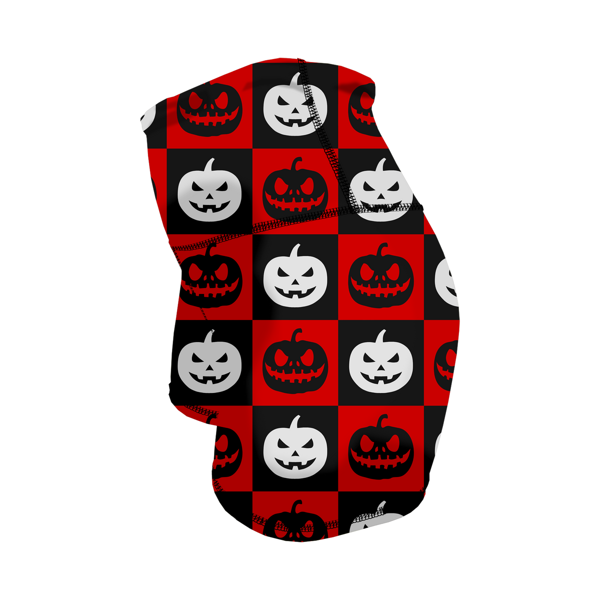 HR Performance Booty Shorts - Checkered Pumpkins