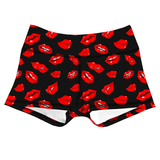 Performance Booty Shorts - Cherry Lips