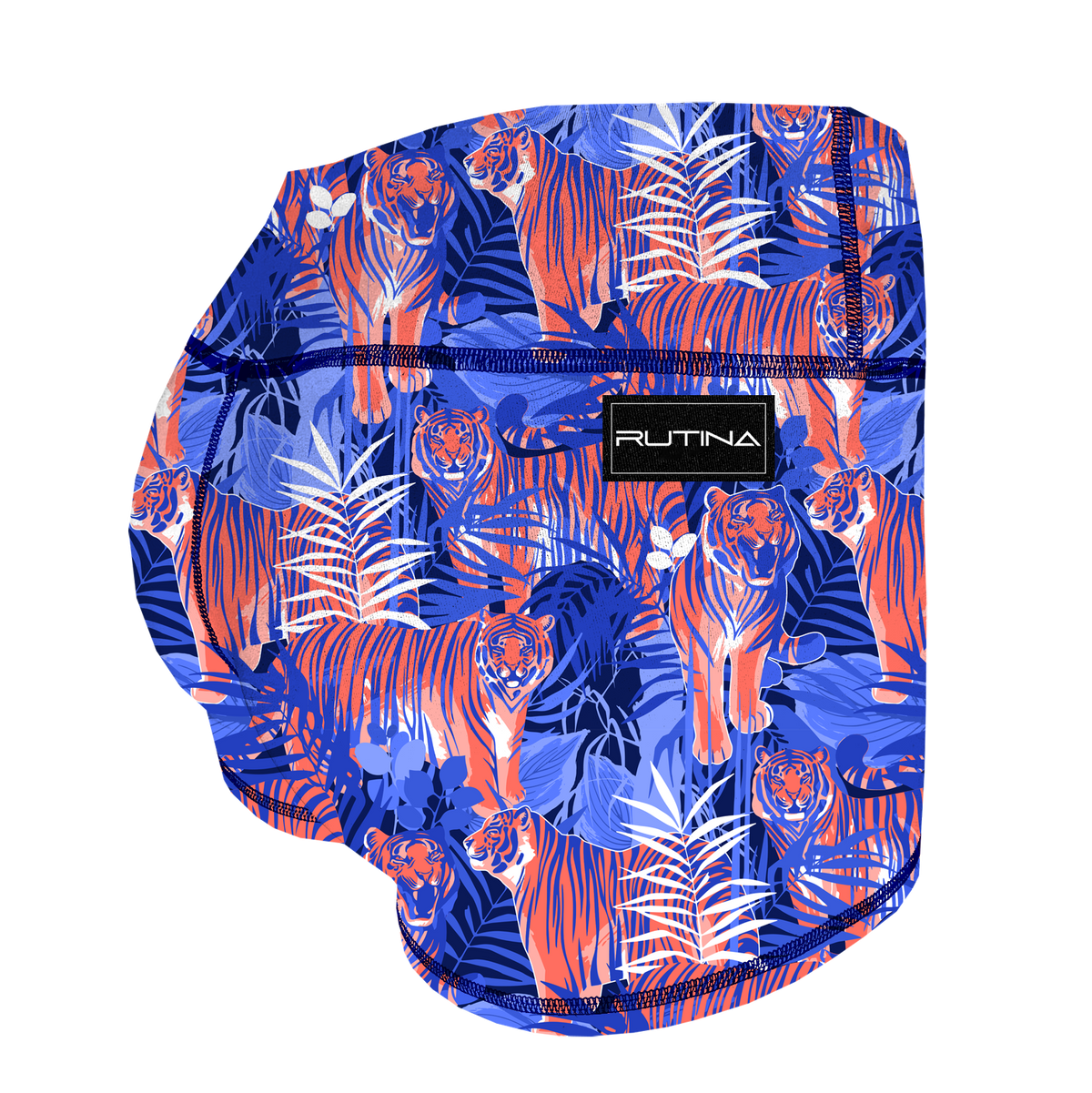 Performance Booty Shorts - Cobalt Tiger Main image