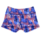 Performance Booty Shorts - Cobalt Tiger