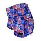 Performance Booty Shorts - Cobalt Tiger