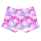 Performance Booty Shorts - Cotton Candy Flowers