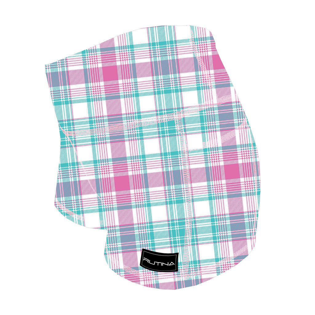 Performance Booty Shorts - Cotton Candy Plaid