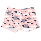 Performance Booty Shorts - Cute Bats