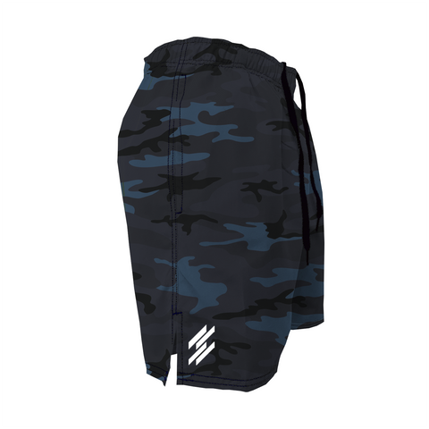 Men's Training Shorts - Dark Blue Camo