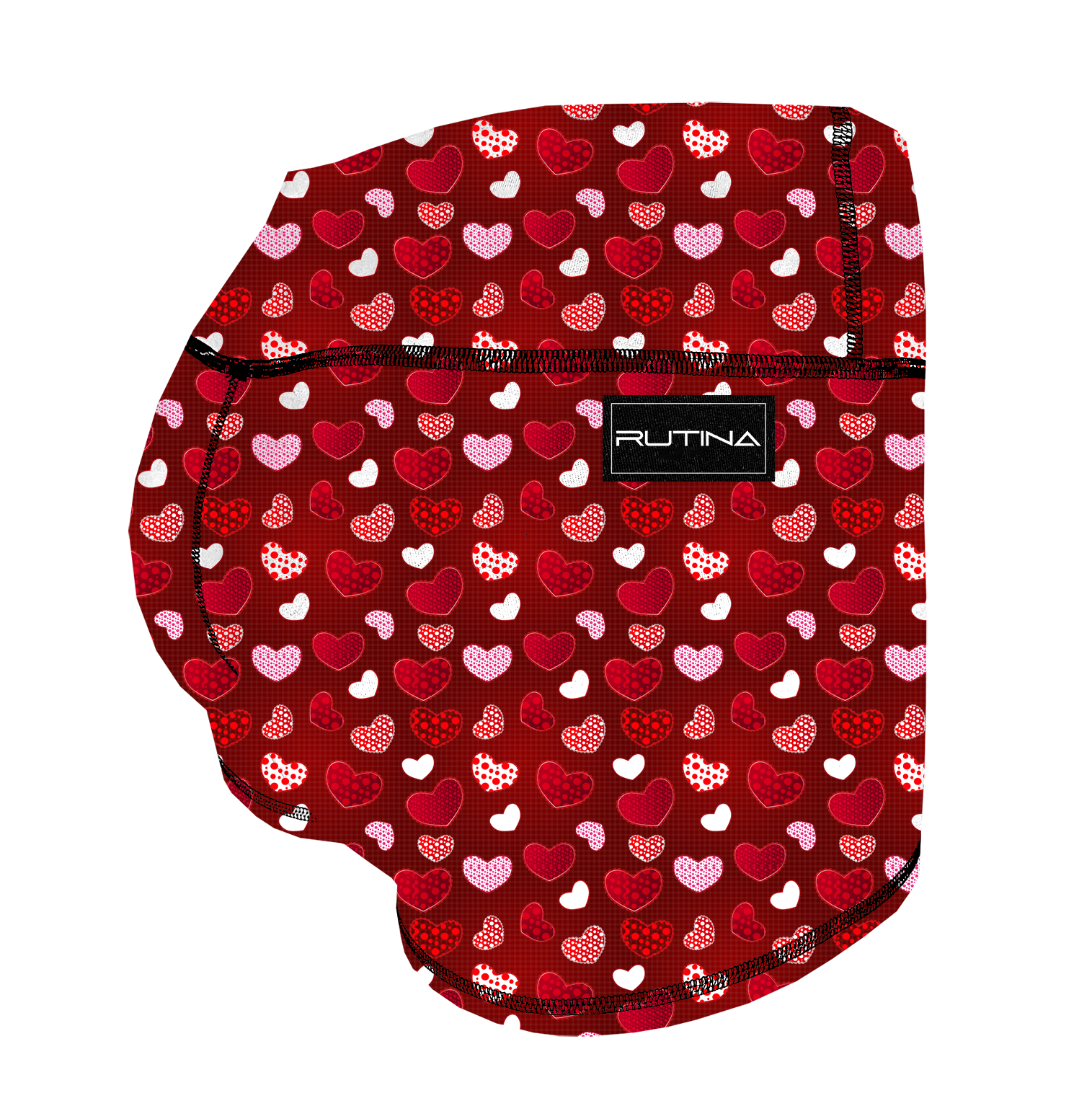 Performance Booty Shorts - Dotted Red Hearts Main image