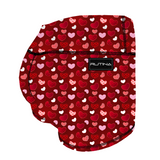 Performance Booty Shorts - Dotted Red Hearts