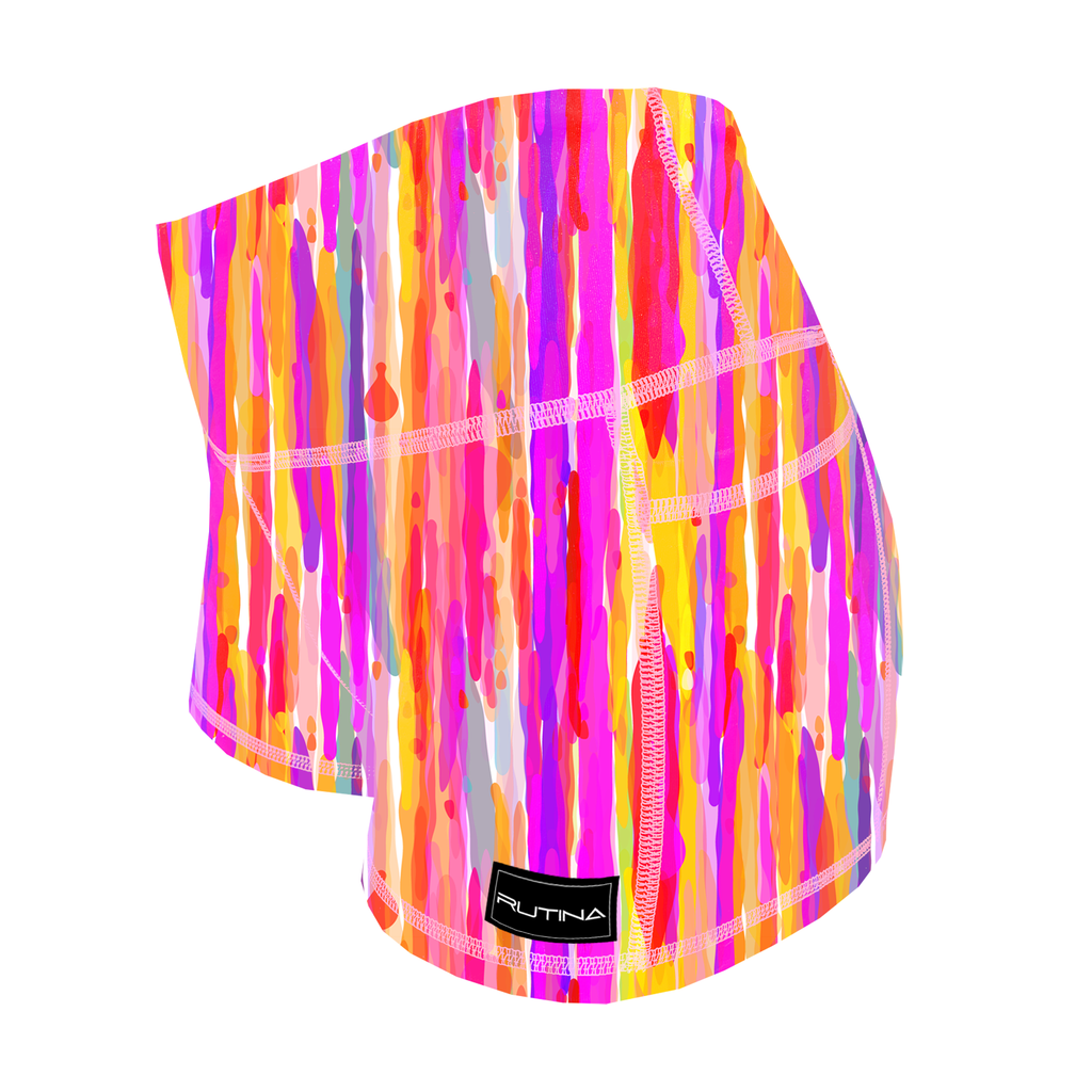 Performance Booty Shorts  - Dripping Sunset