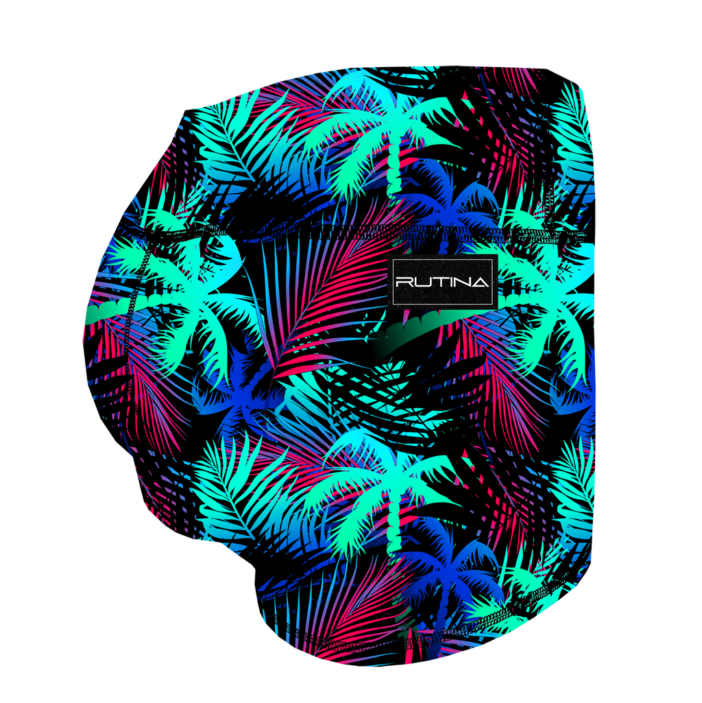 Performance Booty Shorts - Electric Paradise