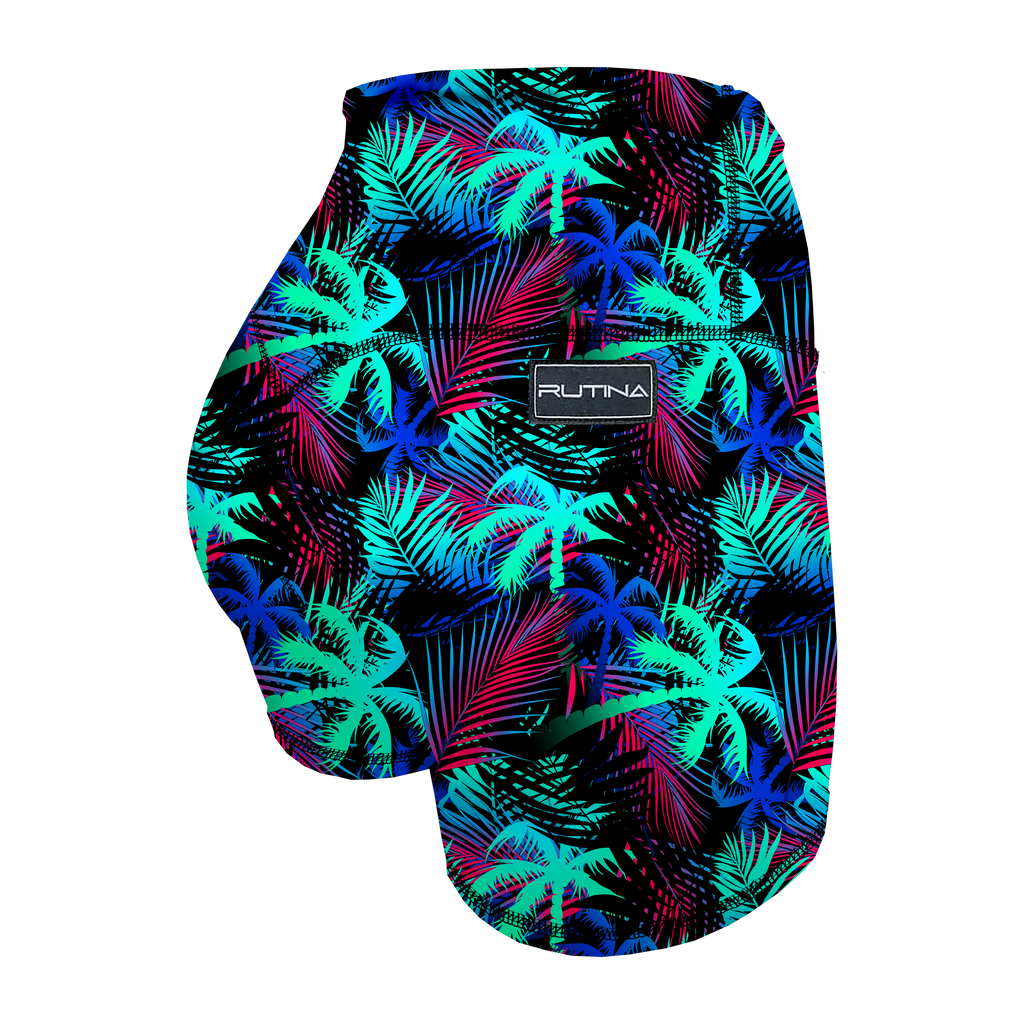 HR Performance Booty Shorts - Electric Paradise