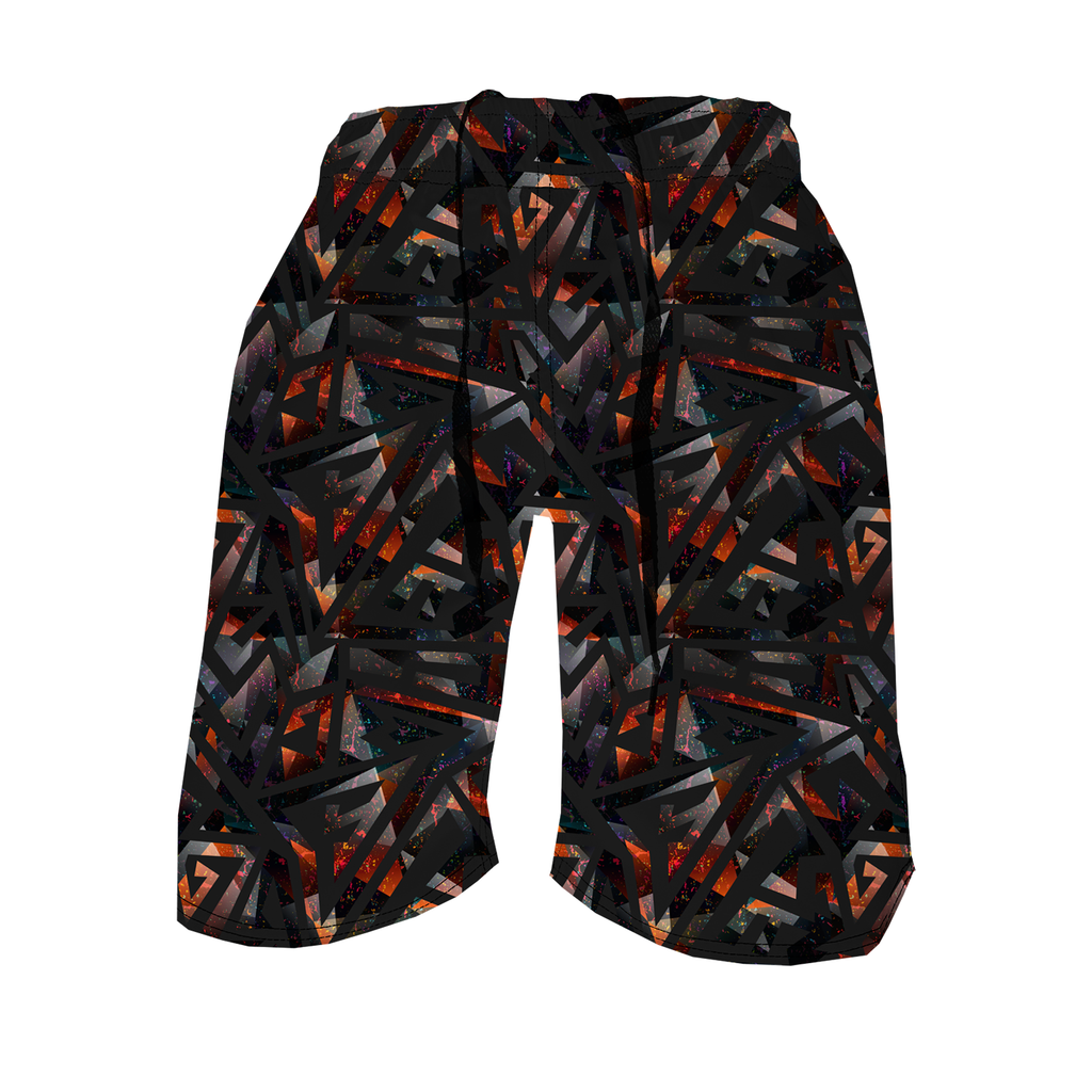 Men's Training Shorts - Fire Galaxy
