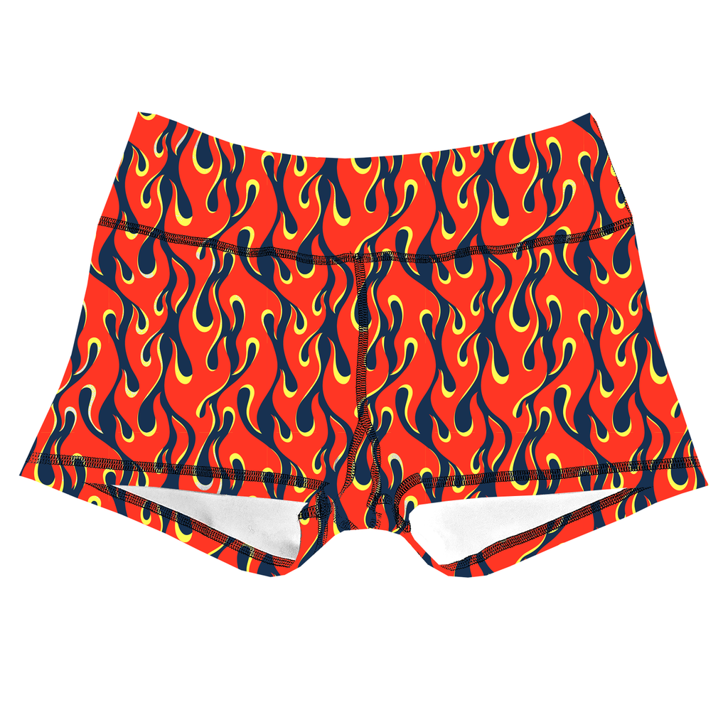 Performance Booty Shorts - Flaming Hot