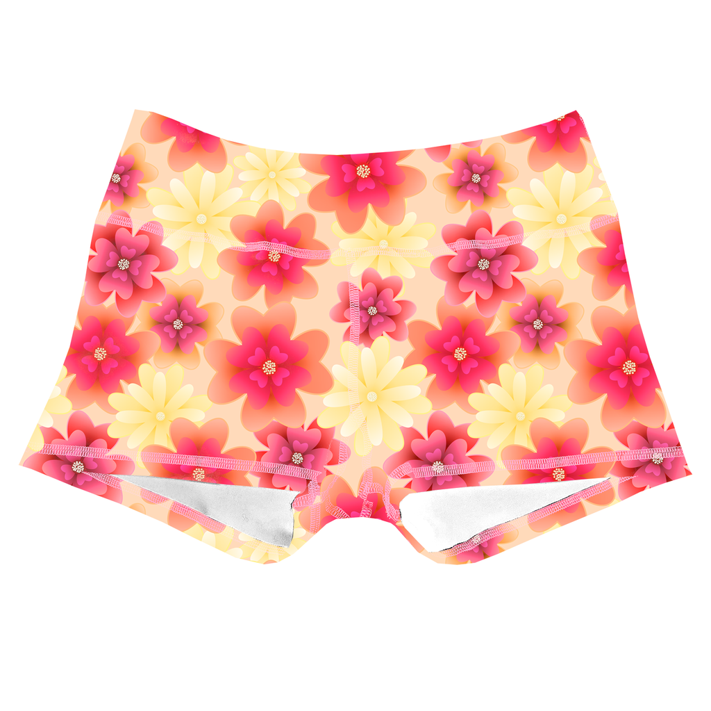 Performance Booty Shorts - Floral Whisper