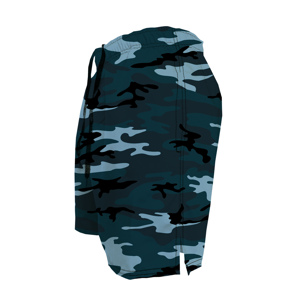 Men's Training Shorts - Forest Green Camo