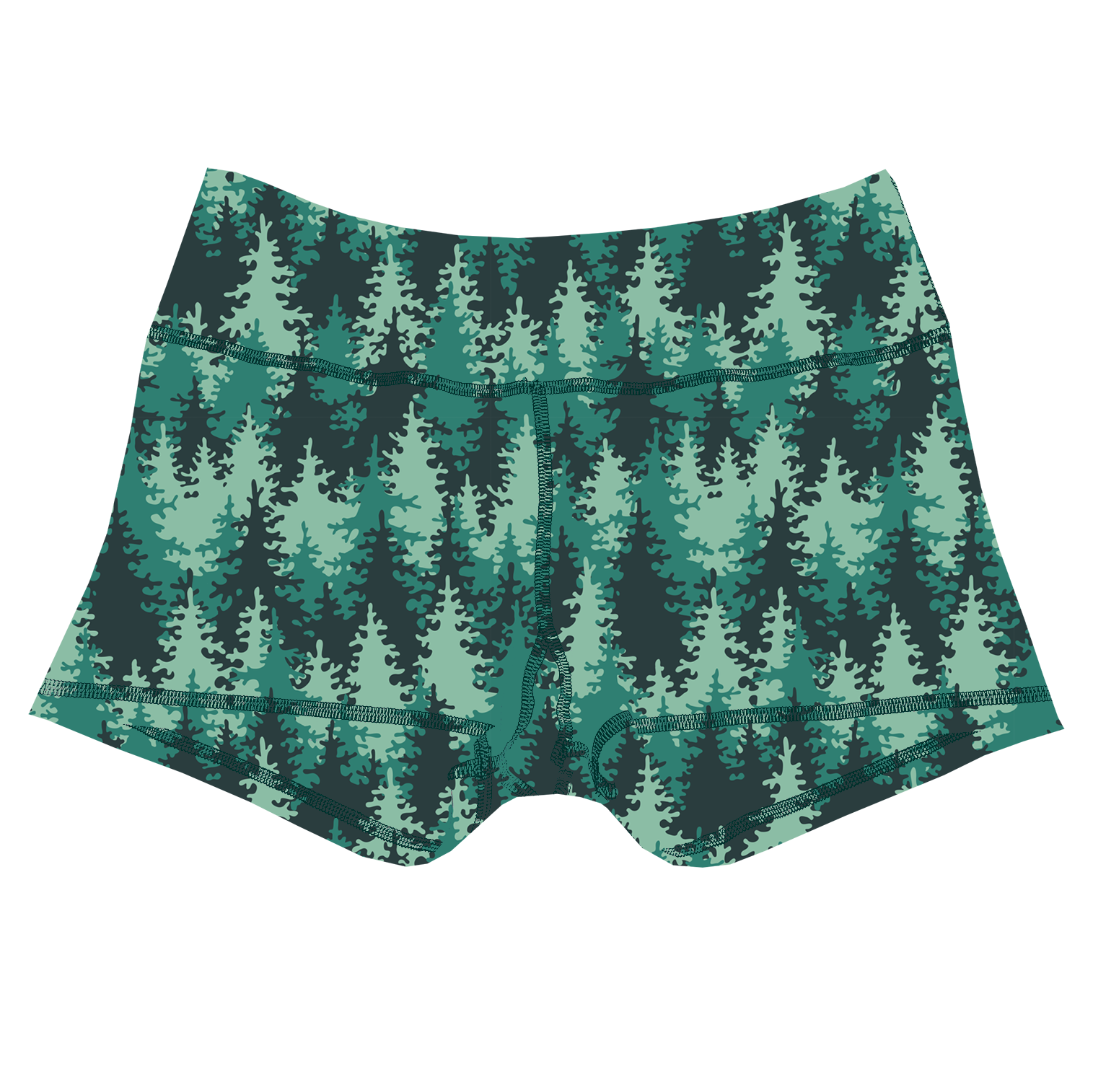 Performance Booty Shorts - Forest Camo Secondary image