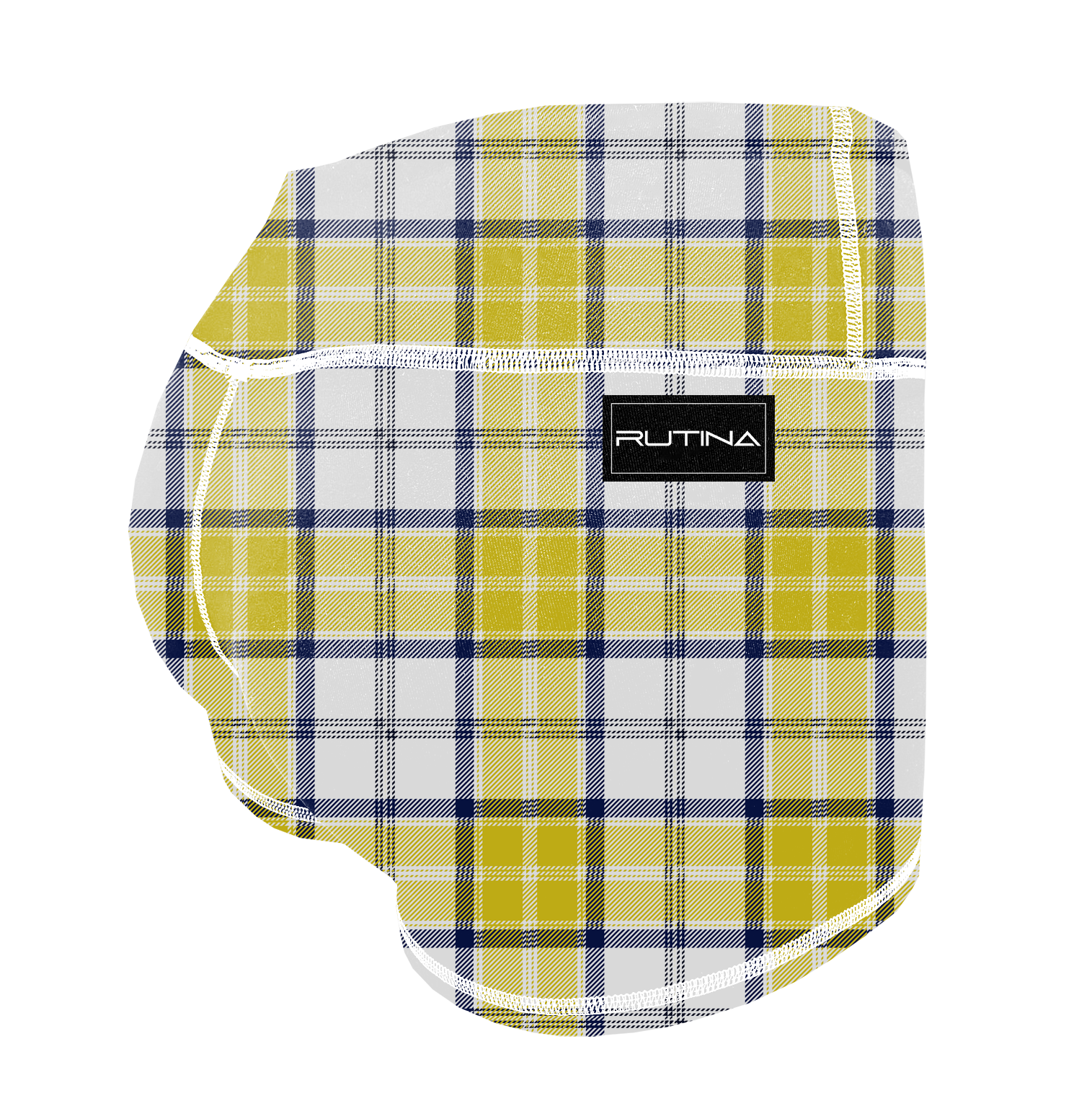 Performance Booty Shorts  - Gold Plaid Main image
