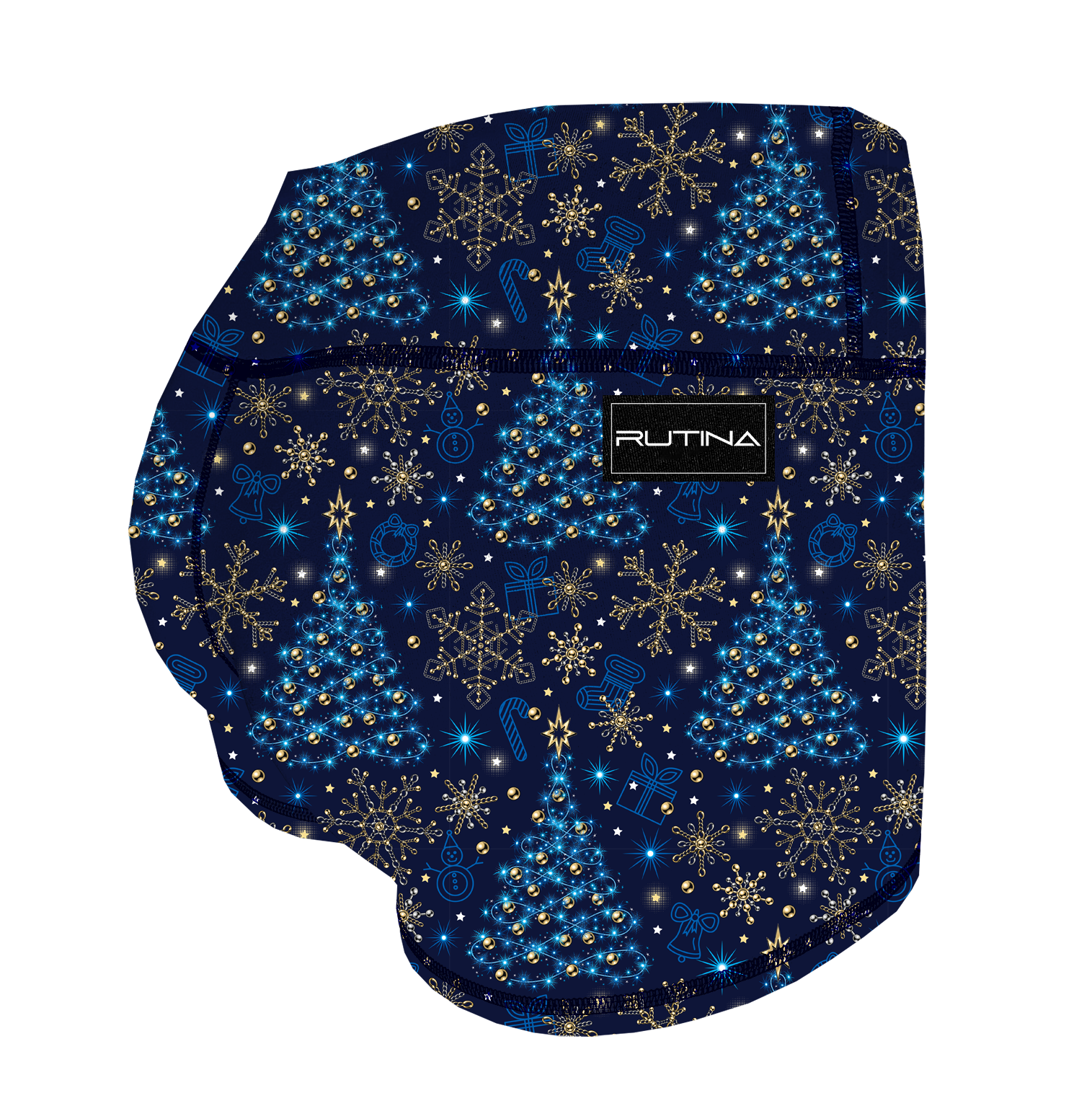 Performance Booty Shorts - Gold Christmas Main image