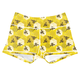 Performance Booty Shorts - Golden Bees