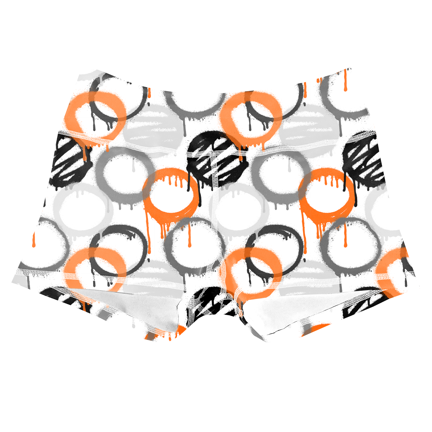 Performance Booty Shorts  - Graffiti Circles Secondary image