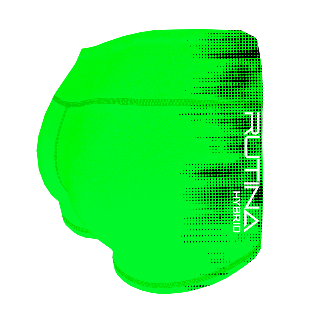 Performance Booty Shorts - Green/Black Hybrid Racer