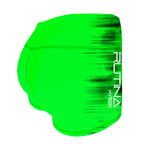 Performance Booty Shorts - Green/Black Hybrid Racer