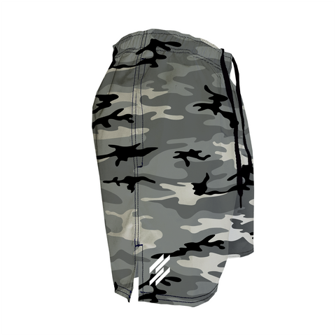 Men's Training Shorts - Grey Camo