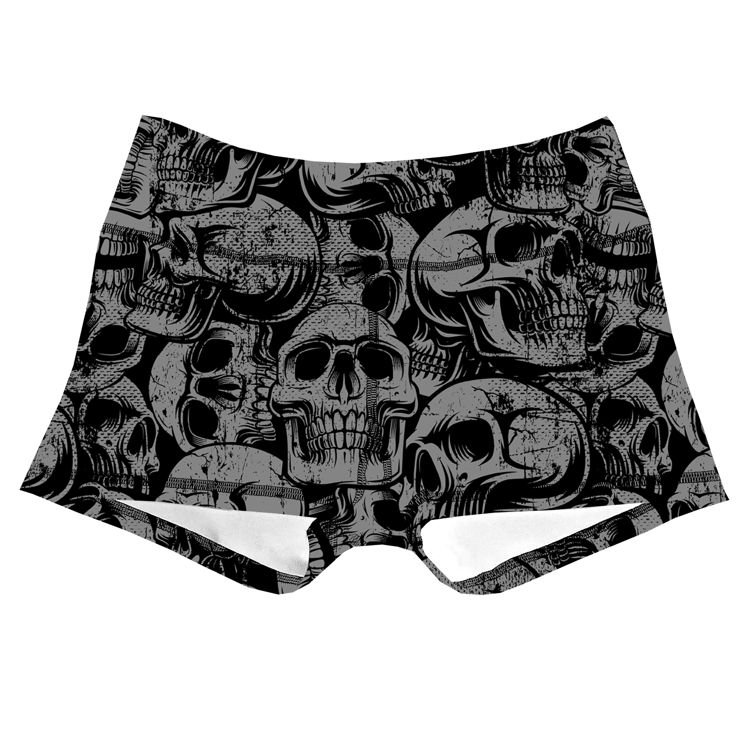 Performance Booty Shorts - Grunge Skulls Secondary image