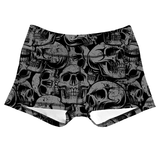 Performance Booty Shorts - Grunge Skulls
