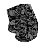 Performance Booty Shorts - Grunge Skulls