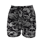 HR Performance Booty Shorts - Grunge Skulls