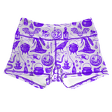 Performance Booty Shorts  - Purple Halloween