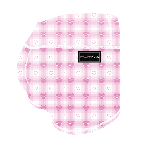 Performance Booty Shorts - Heartfelt Plaid