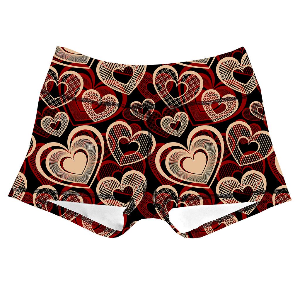 Performance Booty Shorts - Heart's Desire