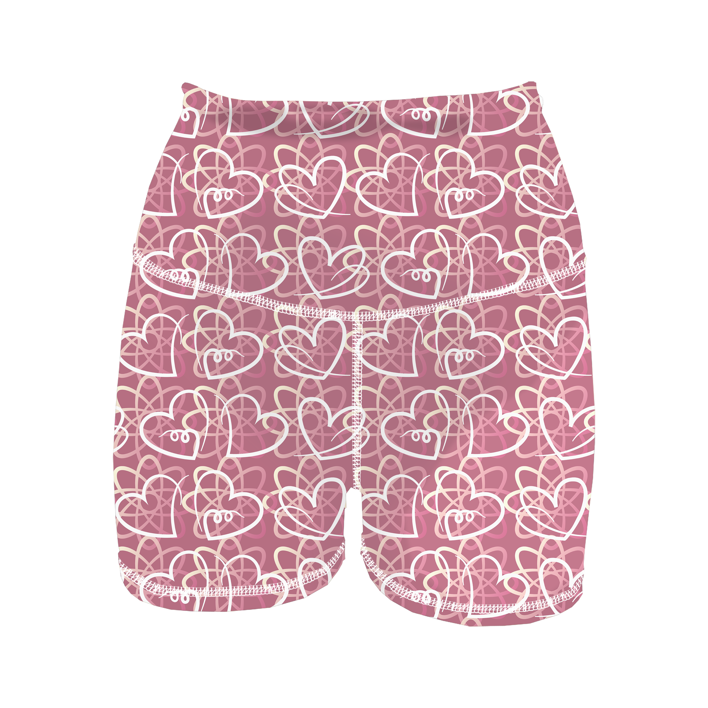 HR Performance Booty Shorts - Hearts Duet Secondary image