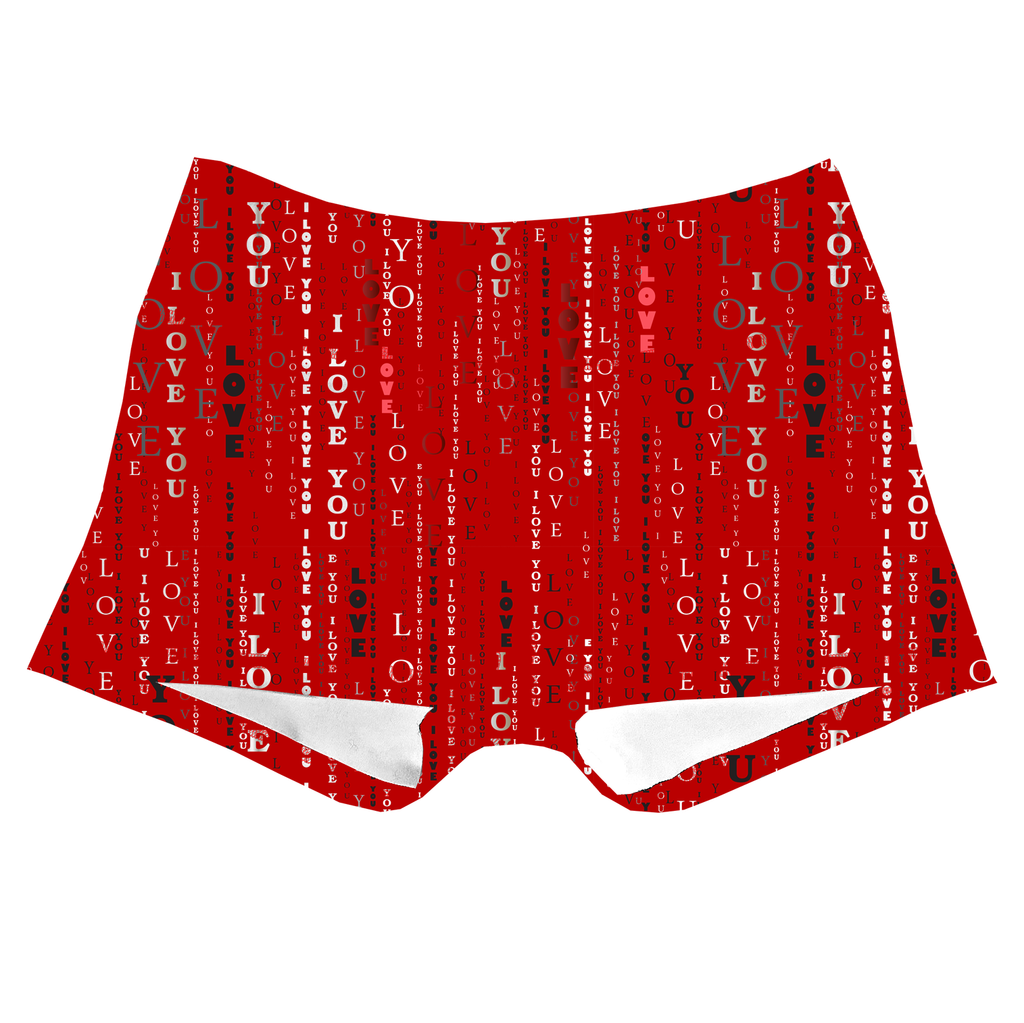 Performance Booty Shorts - I Love You