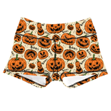 Performance Booty Shorts - Jack-O-Lanterns