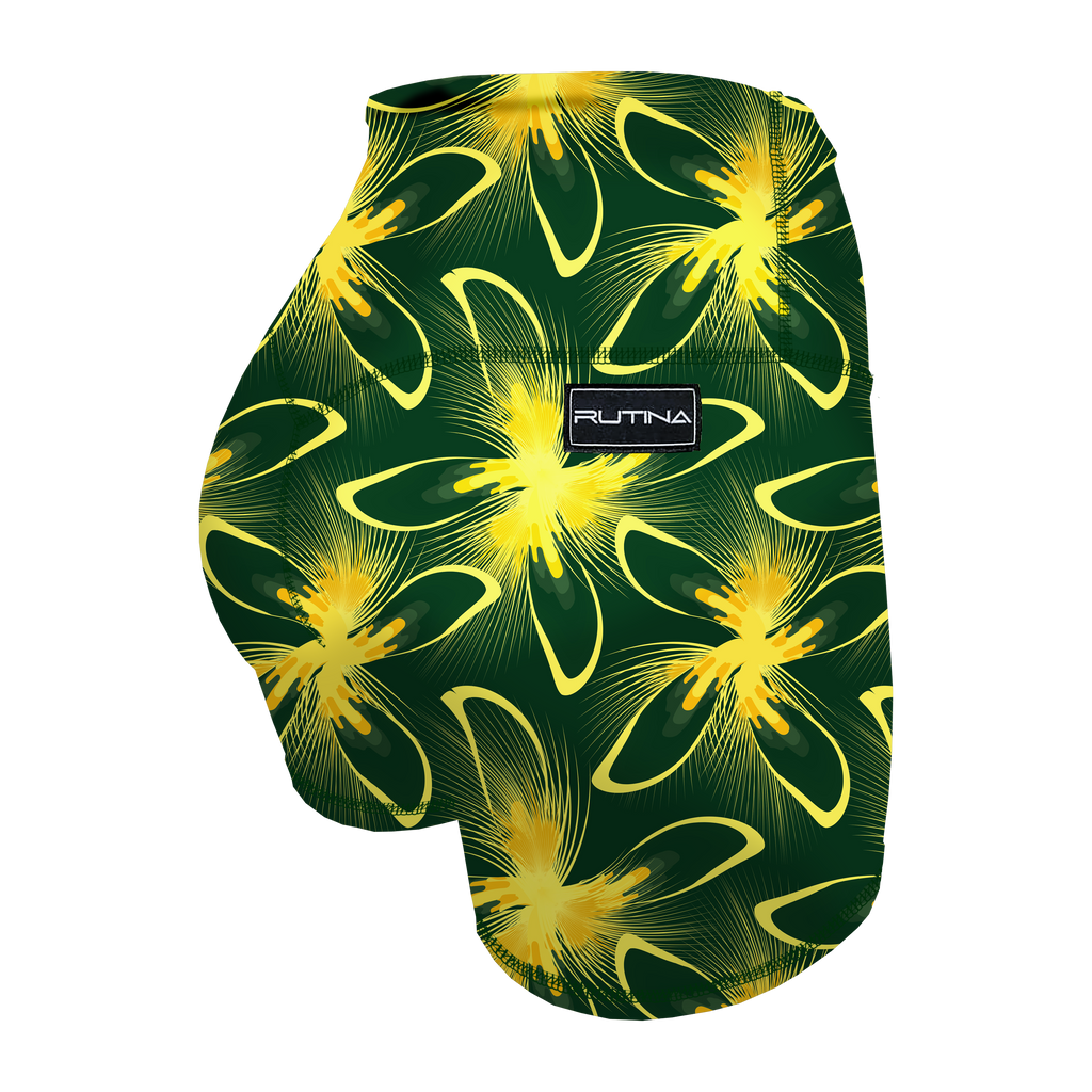 HR Performance Booty Shorts - Jungle Wildflower