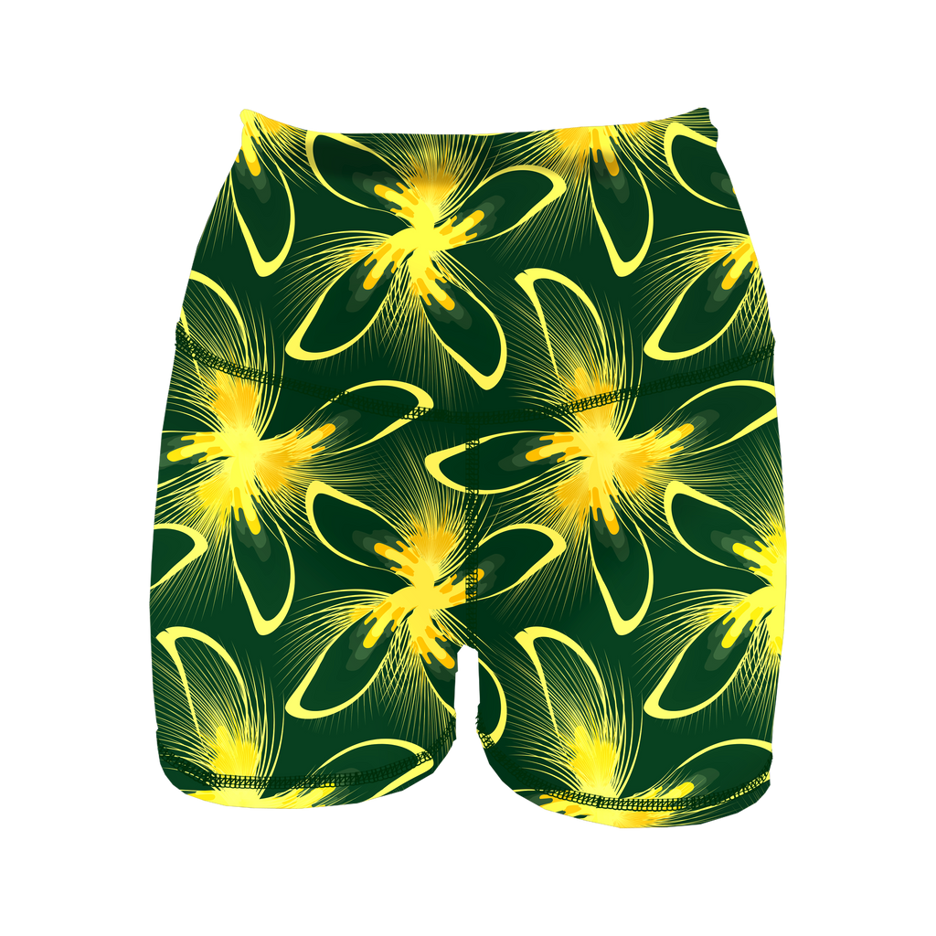 HR Performance Booty Shorts - Jungle Wildflower